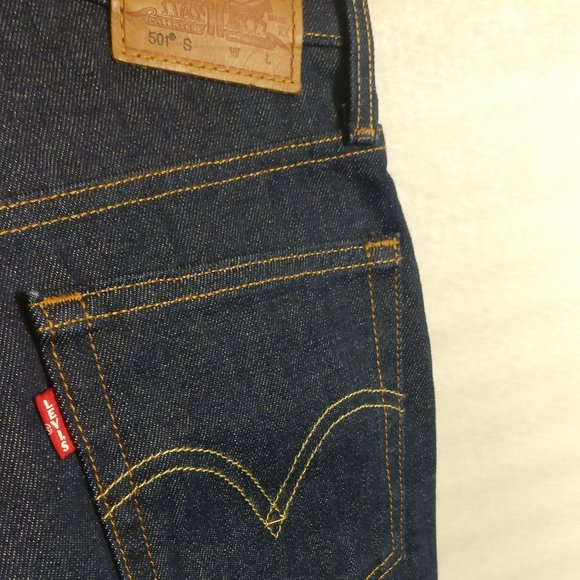 Levi's 501S Premium Button Fly High Waist Skinny Blue Jean in DARK HORIZONS 25w - Picture 11 of 14